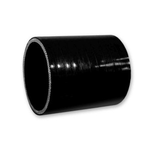 Łącznik silikonowy prosty 25mm czarny 7,6cm - do napędu
