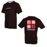 T-Shirt Speed Stamps brązowy